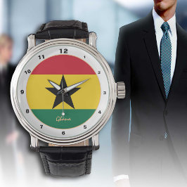 Ghanaian Flagga & Ghana trendig mode /design watch Armbandsur