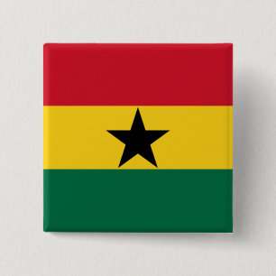 Ghanaian Flagga Knapp