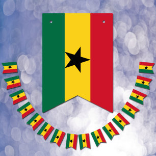 Ghanaian Flagga & Party Ghana Banners / Bröllop