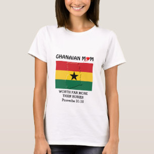 GHANAIAN MAMMA  Värde mer än Rubies   PROVERBS 31 T Shirt