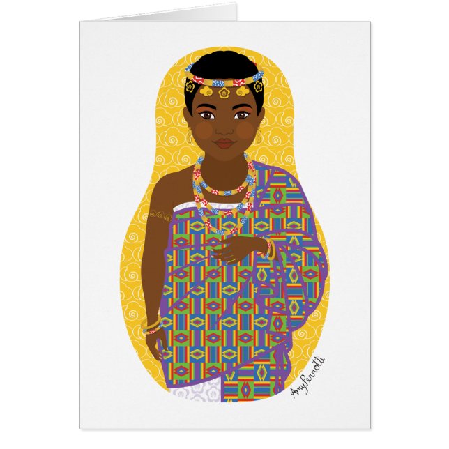 Ghanaian Matryoshka-kort OBS Kort (Framsidan)