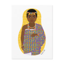 Ghanaian Matryoshka Postcard