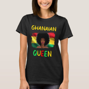 Ghanaian Queen Ghana Flagga Ghanaian Girl Pride T Shirt