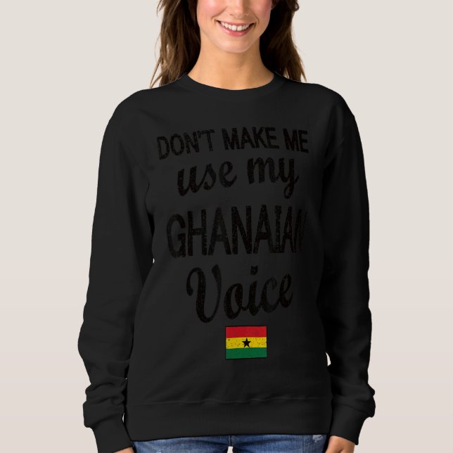 Ghanaian Voice Ghana Flagga Ghanaian Roots T Shirt (Framsida)