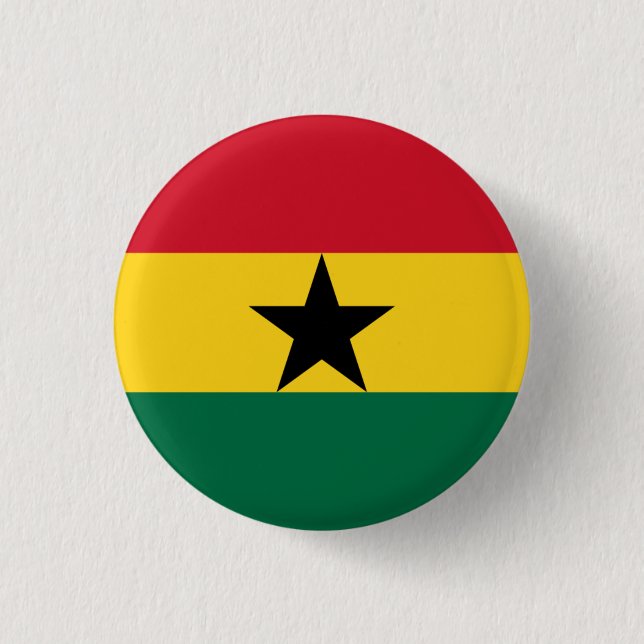 Ghananska Flagga, Flagga Ghana Knapp (Framsida)