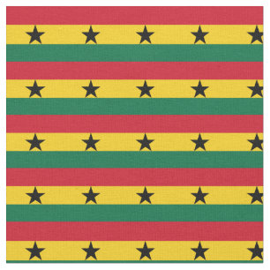 Ghananska Flagga & Ghana Trendig Fabric/mode Tyg