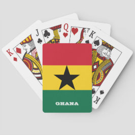 Ghananska Flagga, spelkort för Ghana