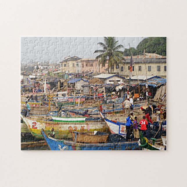 Ghanas fiskare pussel (Horisontell)
