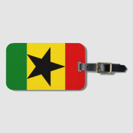 Ghanas flagga bagagebricka