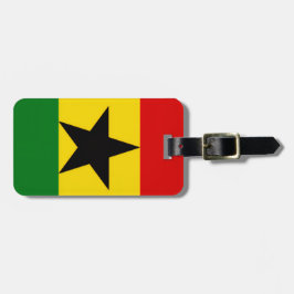 Ghanas flagga bagagebricka
