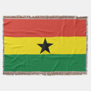 Ghanas flagga filt