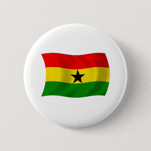 Ghanas flagga knapp