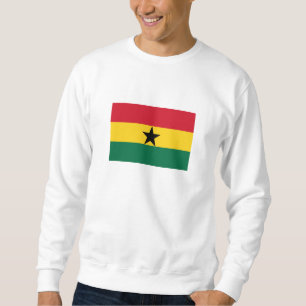 Ghanas flagga lång ärmad tröja