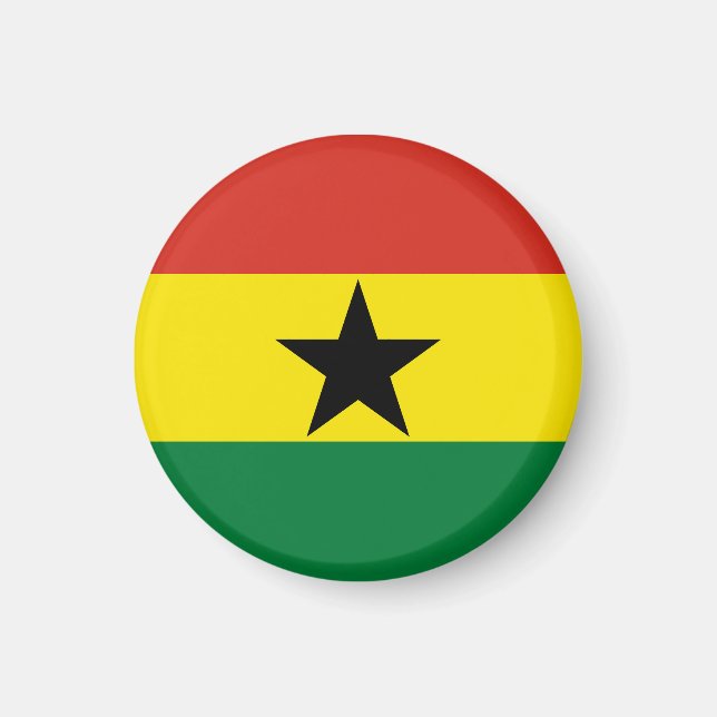 Ghanas flagga magnet (Framsidan)