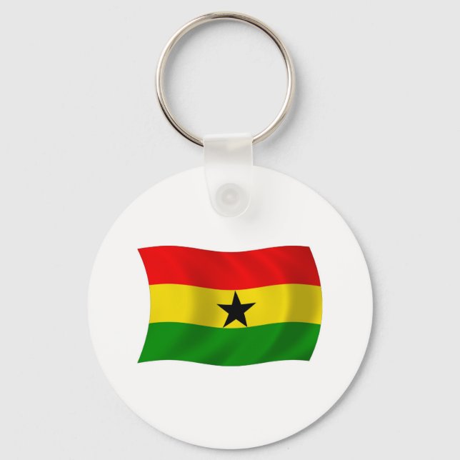 Ghanas flagga Nyckelring (Framsida)