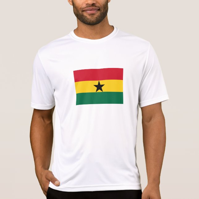 Ghanas flagga t shirt (Framsida)