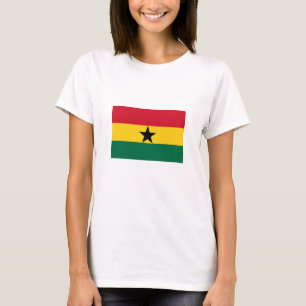 Ghanas flagga t shirt