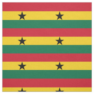 Ghanas flagga tyg