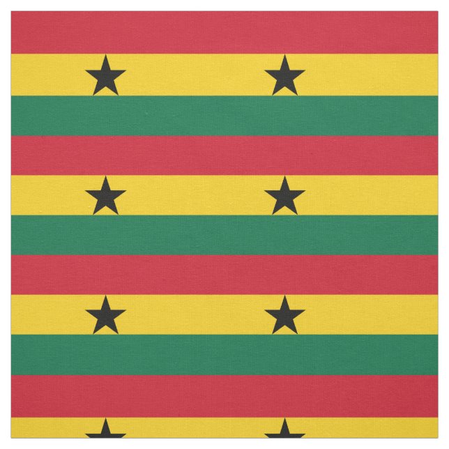 Ghanas flagga tyg (Provkarta)