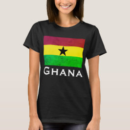 Ghanas (Västafrika) flagga T Shirt