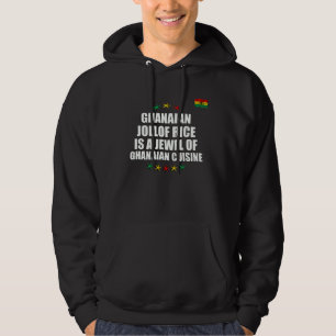 Ghanesiskt Jollof-ris Ghana Flag Ghanesisk mat Hoodie