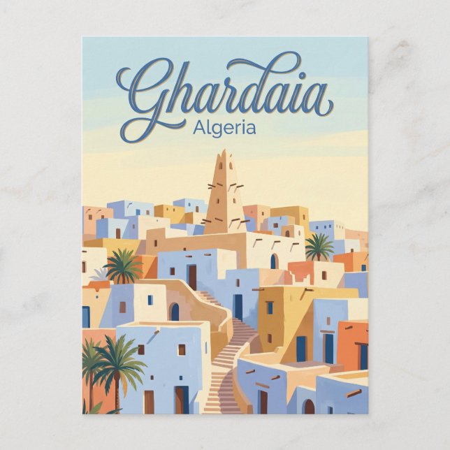 Ghardaïa Algeriet Vykort (Framsida)