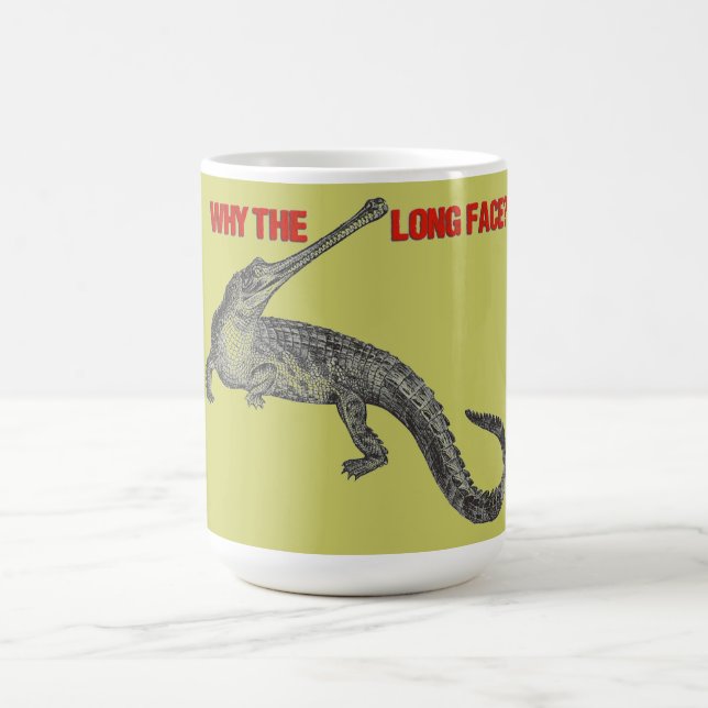 Gharial humor kaffemugg (Center)