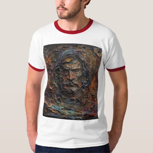 Ghastly Newton som fångats i oljor T Shirt (Framsida)