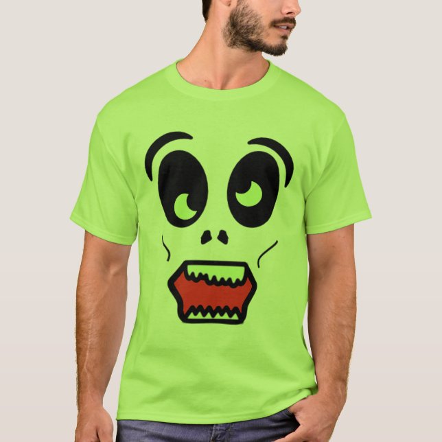 Ghastly Zombie Ansikte Shirt T (Framsida)
