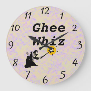 Ghee Whiz Wall Clock Stor Klocka