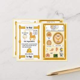 Ghel - Unicorn-kortet för Guld-hornet Vykort