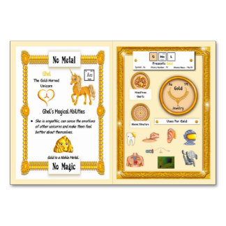 Ghel - Unicorn Trading Card Guld Bordsnummer