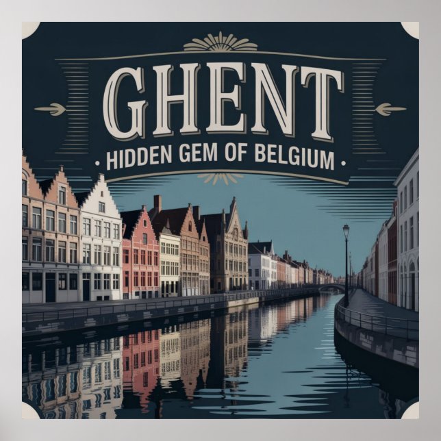 Ghent – Hidden Gem of Belgium Poster (Framsidan)