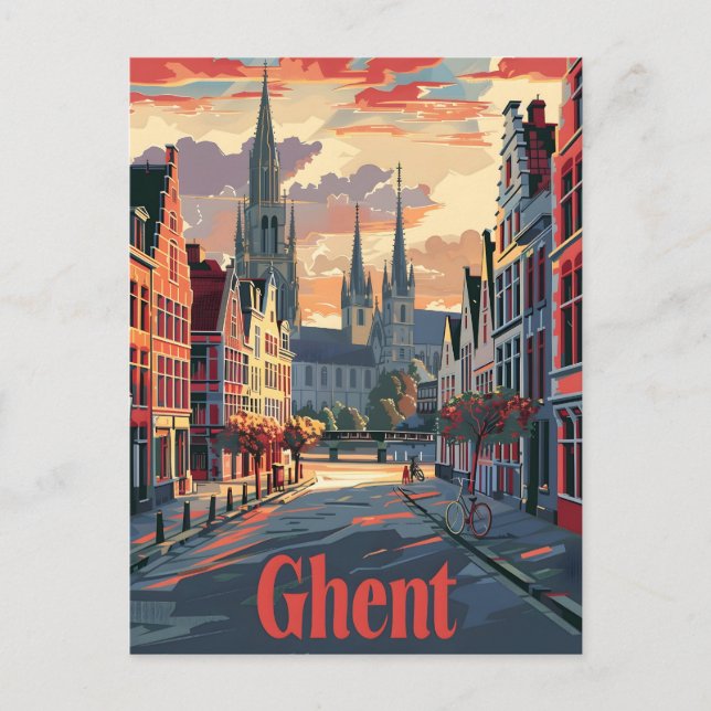 Ghent Vykort (Framsida)
