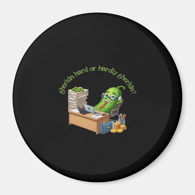Gherkin hård eller knappt herkin magnet (Framsidan)
