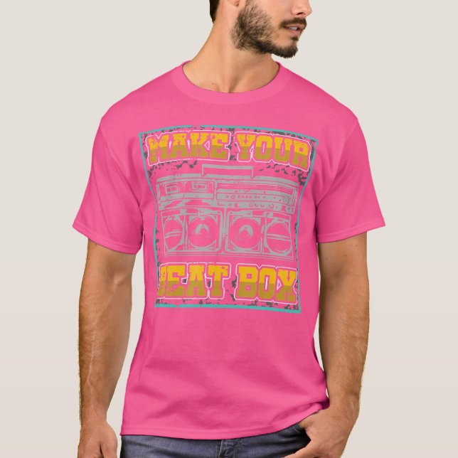 Ghetto Art Beatboxer Hiphop Beatbo Coola Rap T Shirt (Framsida)