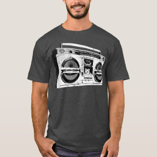 Ghetto Blaster Boombo Radio Hip hop Tape Deck Musi T Shirt
