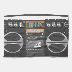 Ghetto blaster boombox kökshandduk