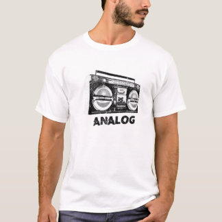 Ghetto Blaster Boombox Radio Hip hop Analog Music T Shirt