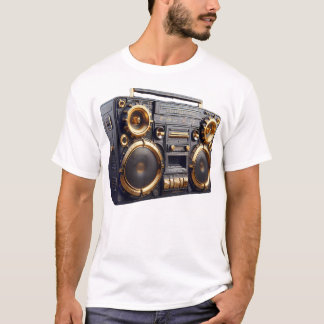 Ghetto Blaster Guld 80'S 90'S Old school Rap Hip T Shirt