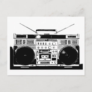 Ghetto Blaster Vykort