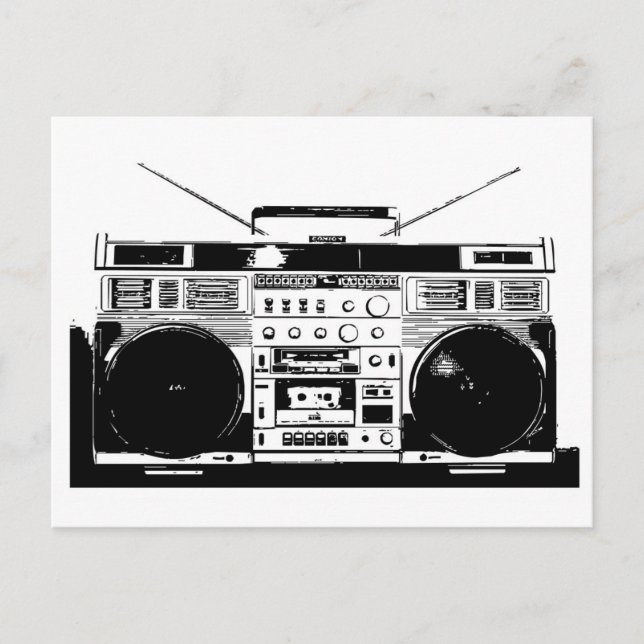 Ghetto Blaster Vykort (Framsida)