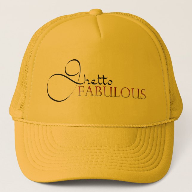 Ghetto Fabulous Guld Hat Truckerkeps (Framsida)