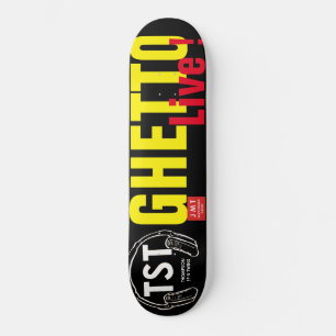 GHETTO LIVE SKATEBOARES / JMT MINI SKATEBOARD BRÄDA 18,5 CM