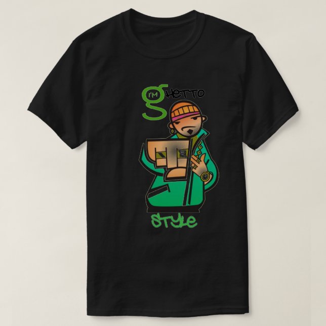 Ghetto Stil T-Shirt (Design framsida)