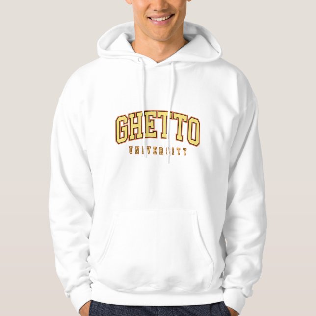 Ghetto Universiteten Sweatshirt Med Luva (Framsida)