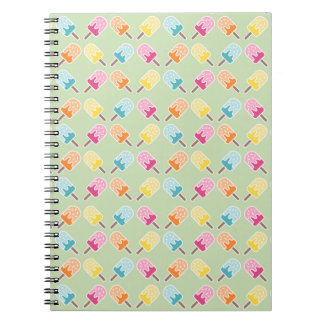 Ghiacciolo notebook - Colorful Popsicle Mönster Anteckningsbok