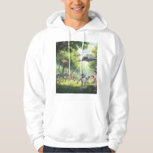 Ghibli art på hoodie