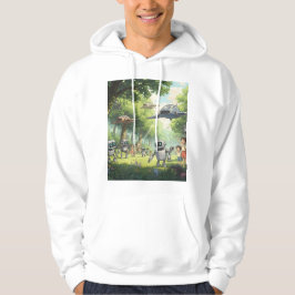 Ghibli art på hoodie