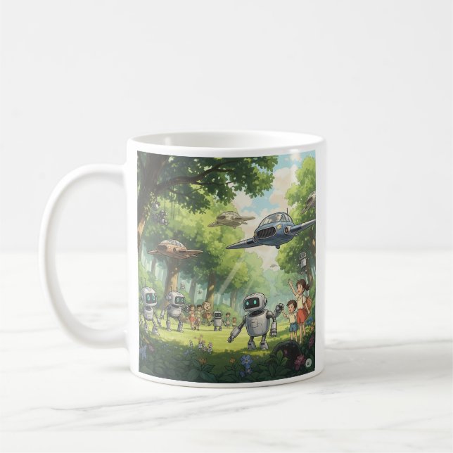 Ghibli art på mugg (Vänster)